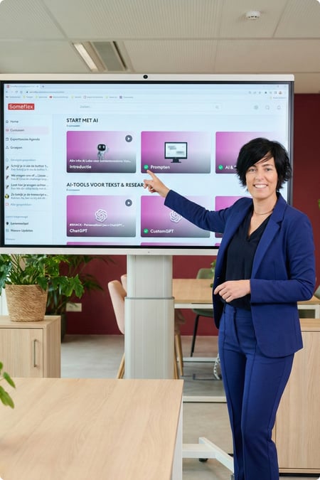 Nadja en het leerplatform