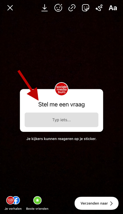 een+vraag-sticker+op+instagram+story+verhaal