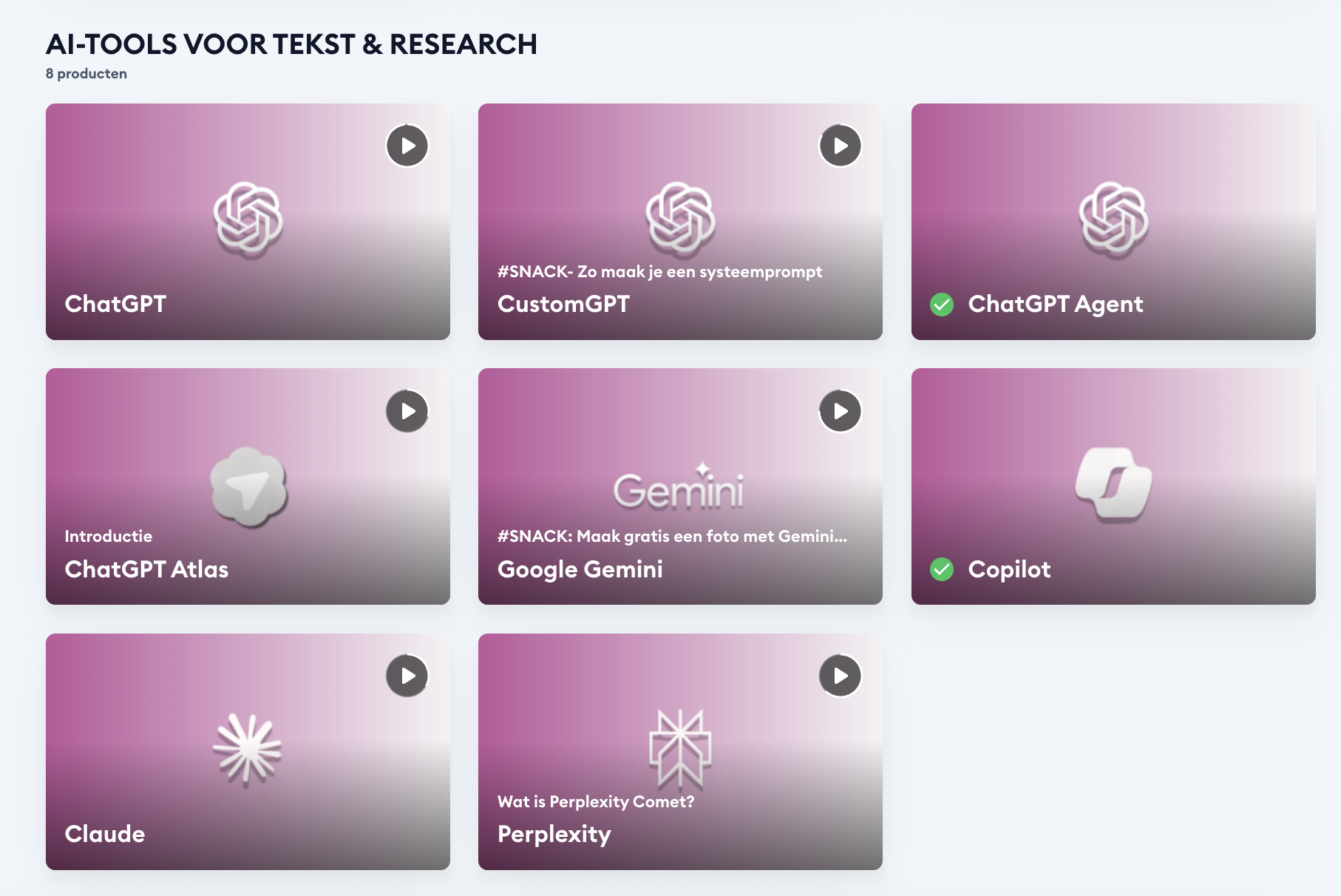 AI tools voor contentcreatie tekst, researcht, foto, video