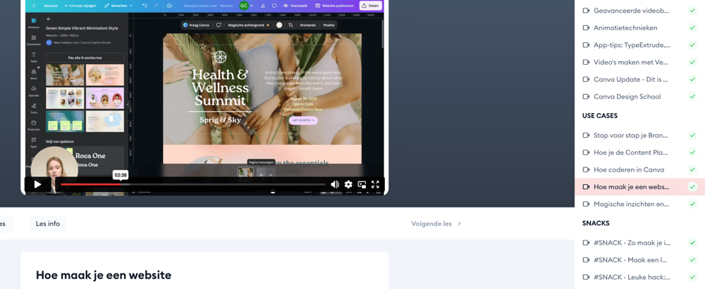 Hoe maak je met Canva een website