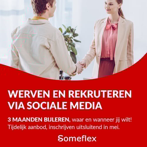 werven en rekruteren via sociale media vierkant