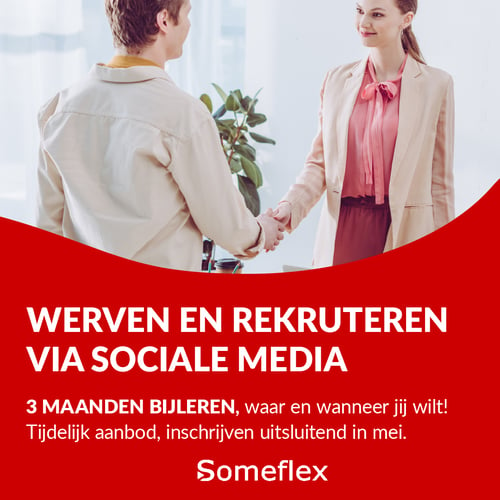 werven en rekruteren via sociale media vierkant