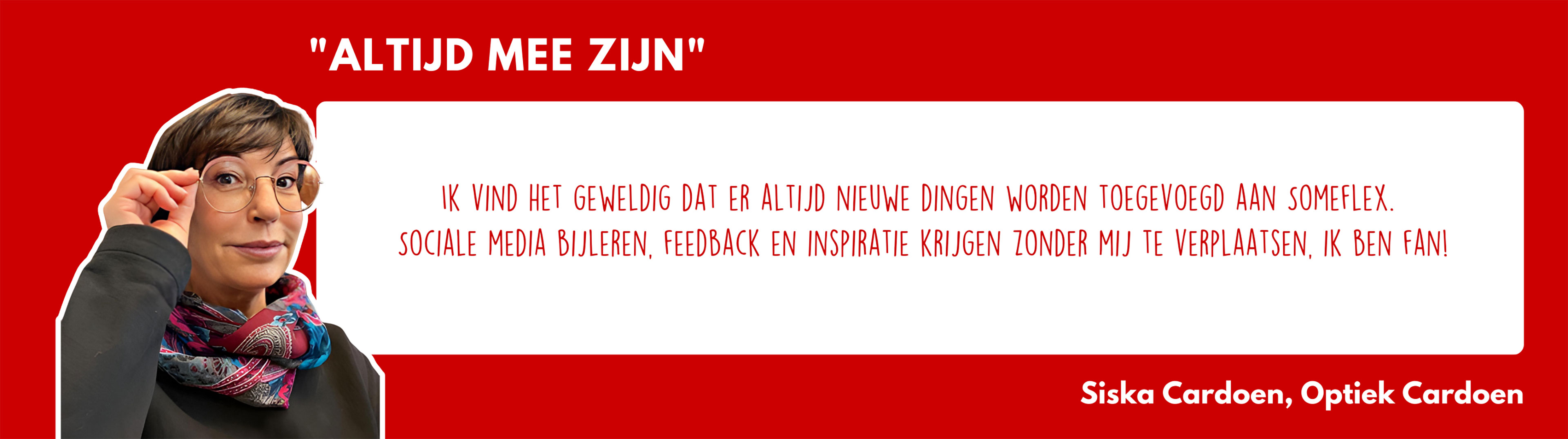 Siska Cardoen - Altijd nieuw bij Someflex: leer social media, krijg feedback & inspiratie zonder te reizen. Wees ook fan!