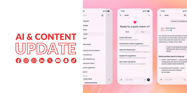 Praten met AI over je gezondheid en LinkedIn ziet AI-jobs versnellen
