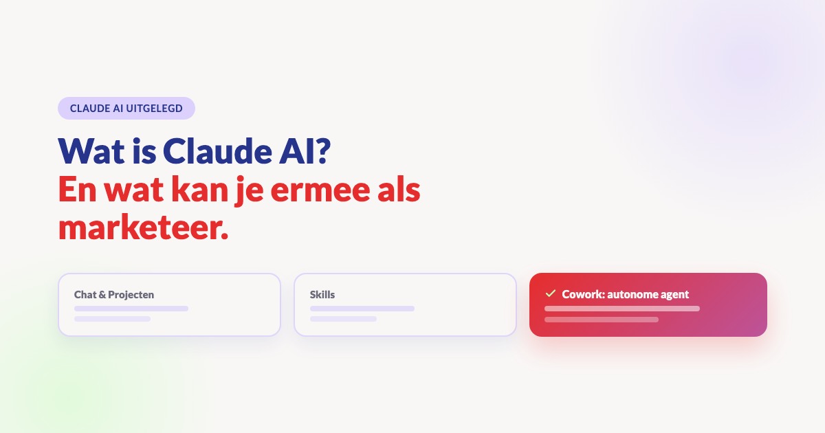 Wat is Claude AI en wat kan je ermee als marketeer?