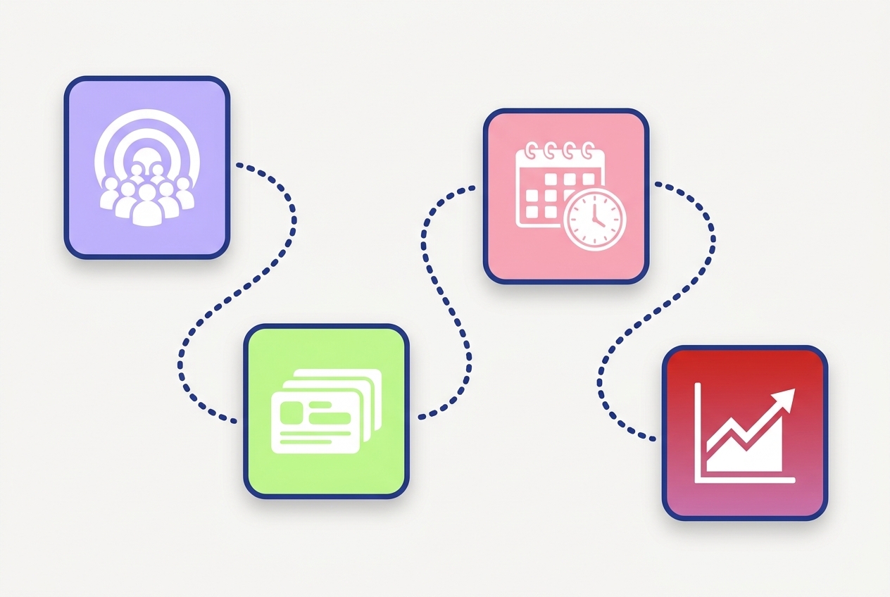 Contentstrategie in 4 stappen: publiek en doel, kernthema's, ritme en meten