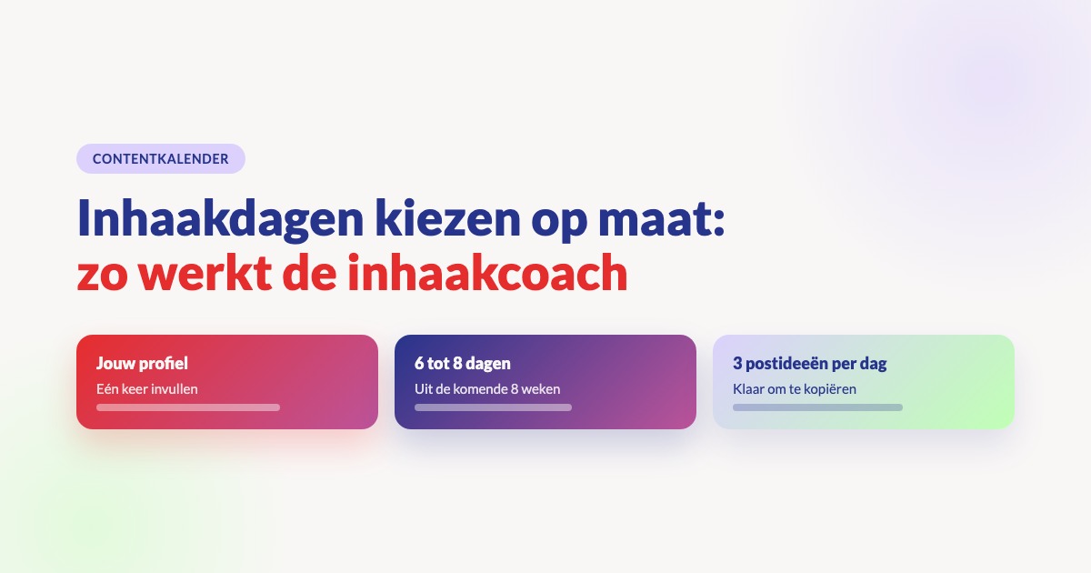 Inhaakdagen kiezen op maat: zo werkt de inhaakcoach