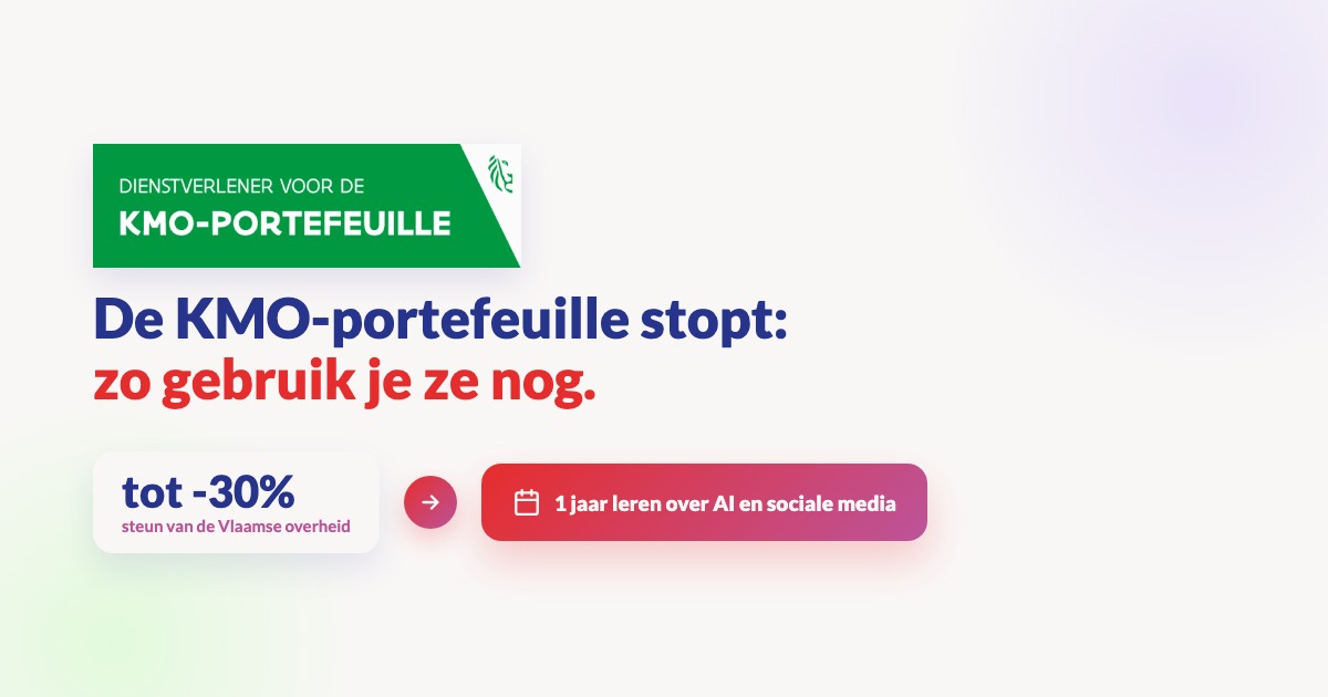 KMO-portefeuille stopt: zo gebruik je ze nog
