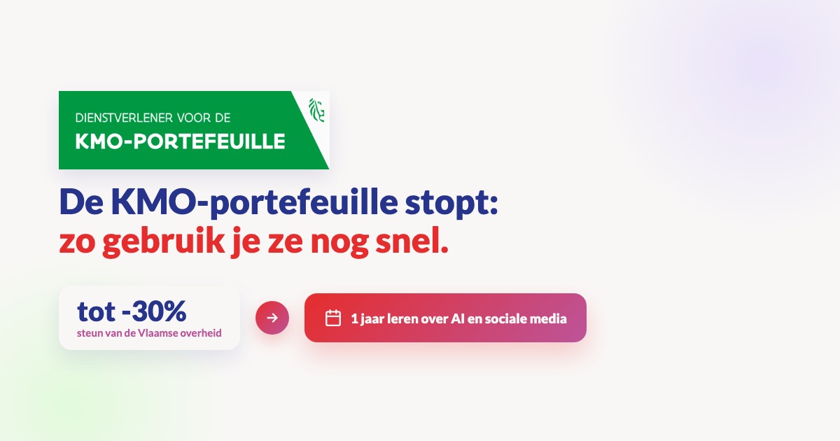 KMO-portefeuille stopt: zo gebruik je ze nog snel