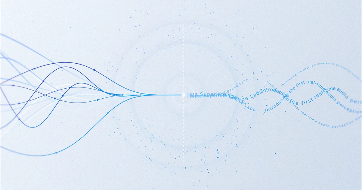 Officieel beeld van Meta Superintelligence Labs bij de lancering van het realtime audio-perceptiemodel