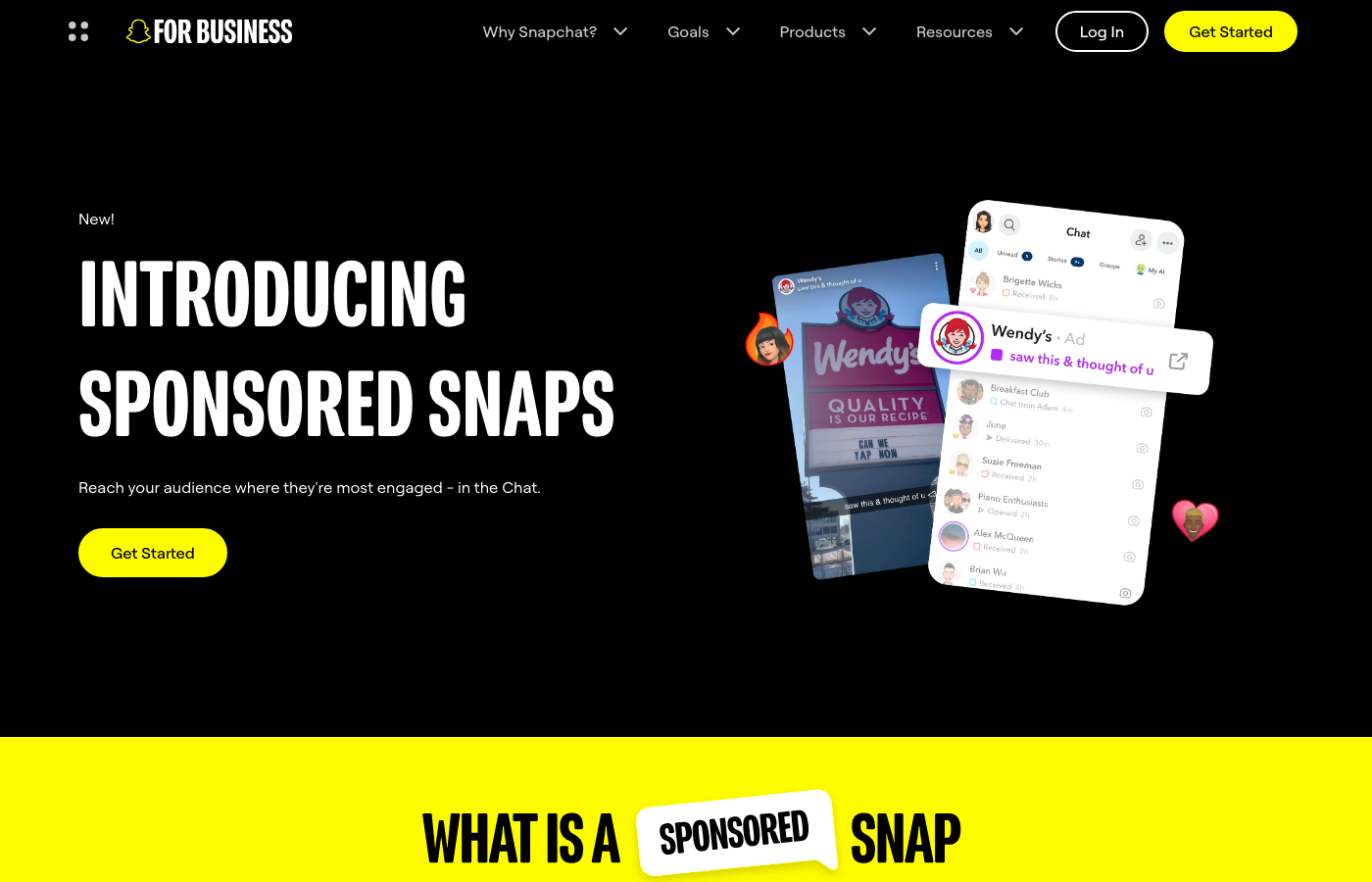 Voorbeeld van een Dynamic Product Ad in een Sponsored Snap