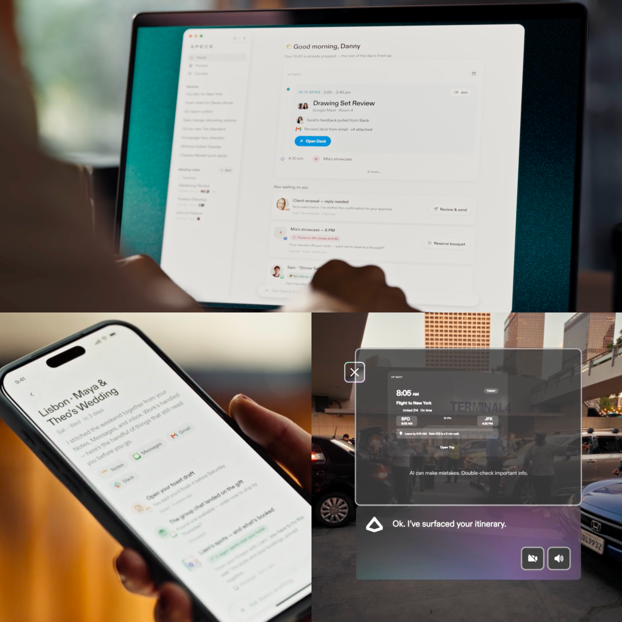 Officieel beeld van Specs Intelligence, de AI-assistent van Snap