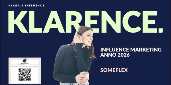Titelslide expertsessie Klara Verzele (Klarence) over influence marketing anno 2026 op Someflex